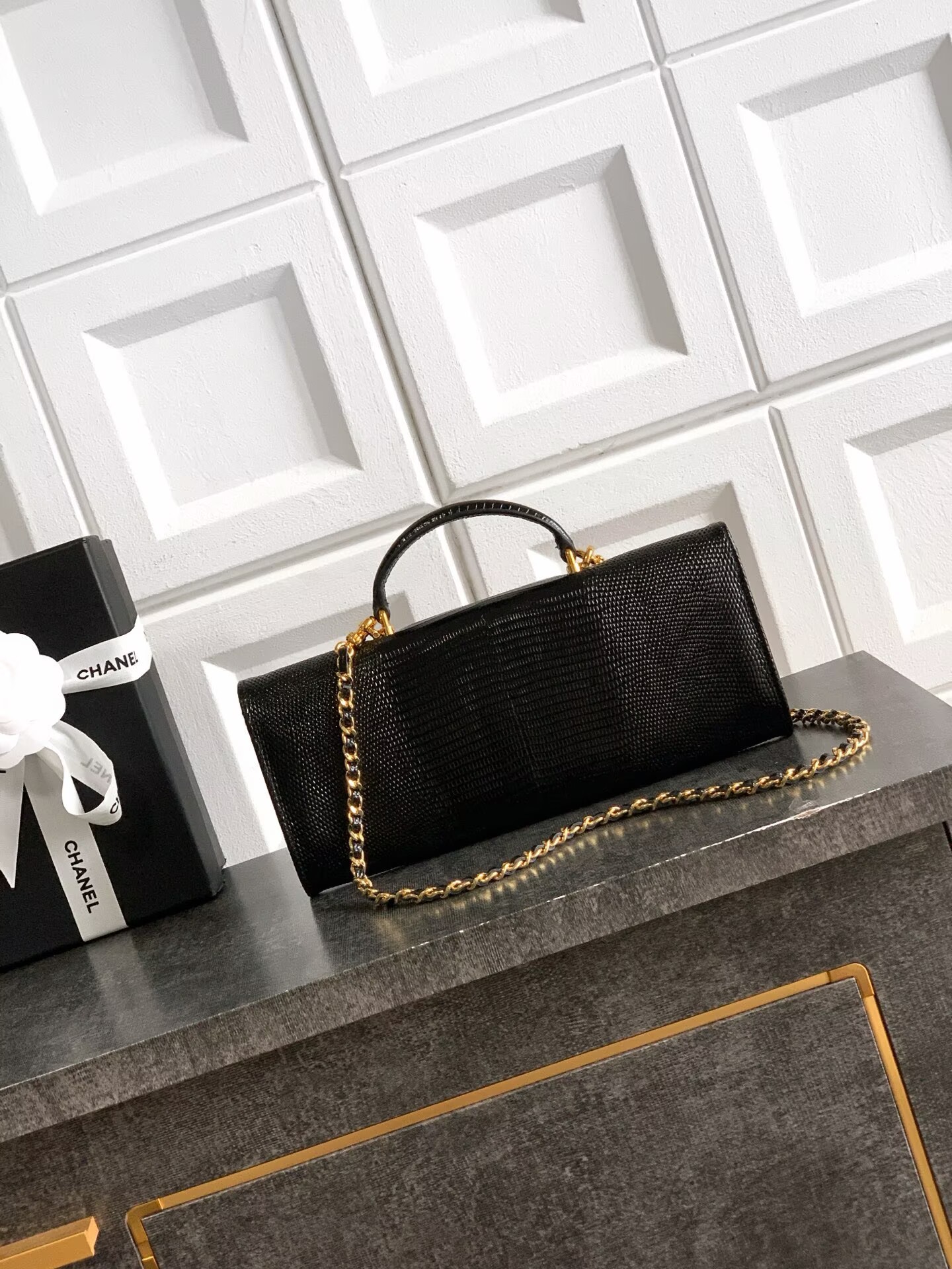 Chanel 26A Original Leather CC Handbag A6430 Black