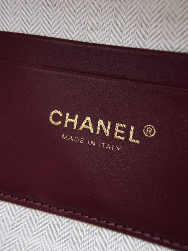 Chanel Large Vanity with chain AS6473 dark brown Chanel Large Vanity with chain AS6473 dark brown