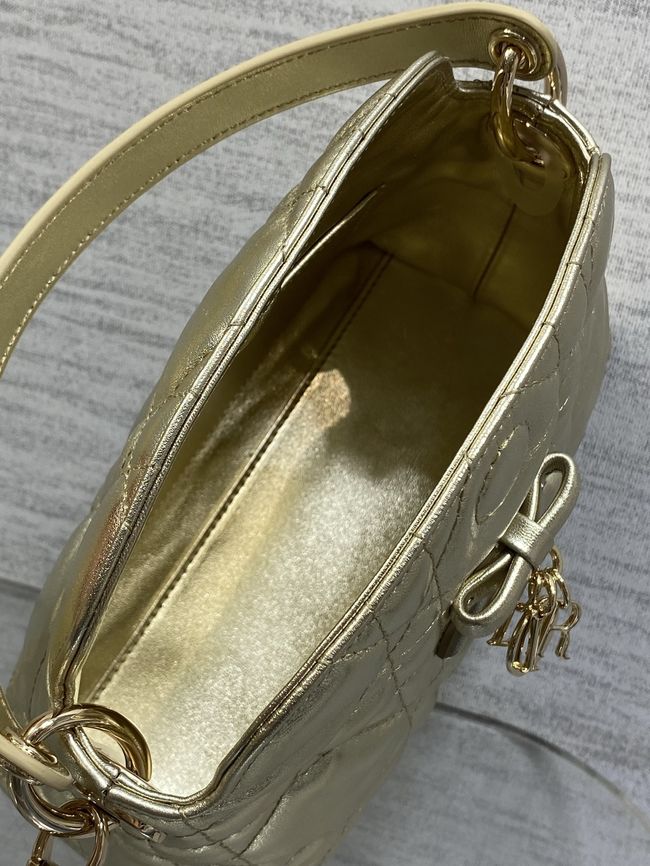 Dior Adiorable Top Handle Mini Bag Macrocannage Lambskin S1713OGY gold Dior Adiorable Top Handle Mini Bag Macrocannage Lambskin S1713OGY gold