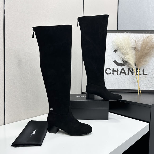 Chanel Calf Boots Suede 95411-1