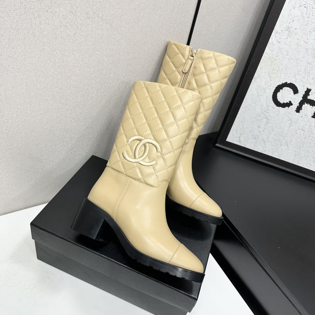 Chanel Mid-Calf Boots Shiny Calfskin 95409-1