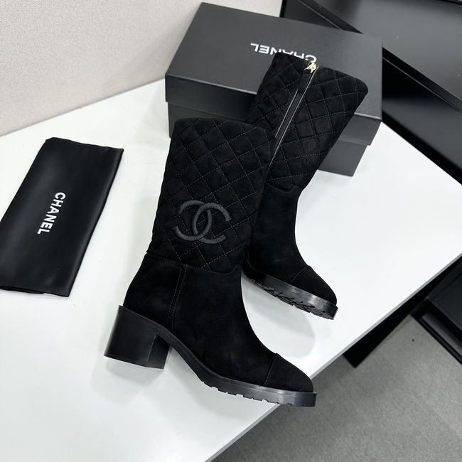 Chanel Mid-Calf Boots Suede 95409-2
