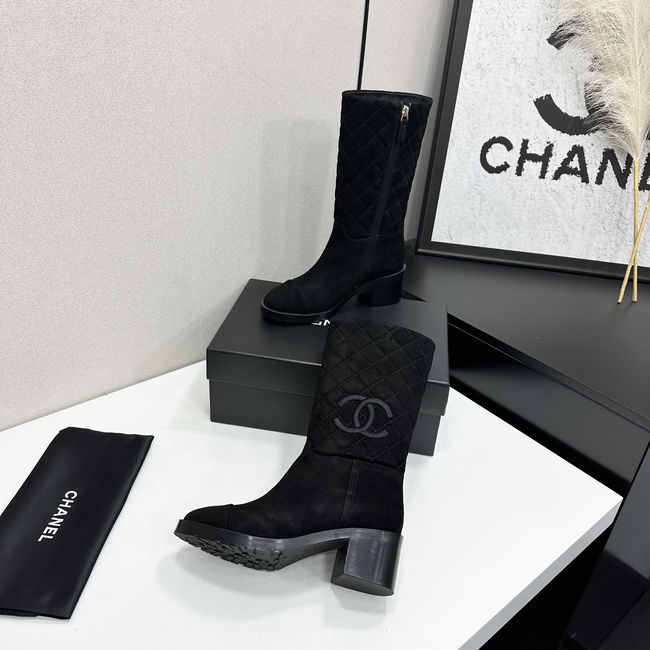 Chanel Mid-Calf Boots Suede 95409-2