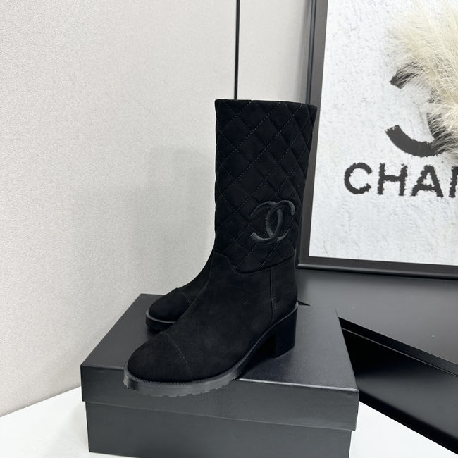 Chanel Mid-Calf Boots Suede 95409-2