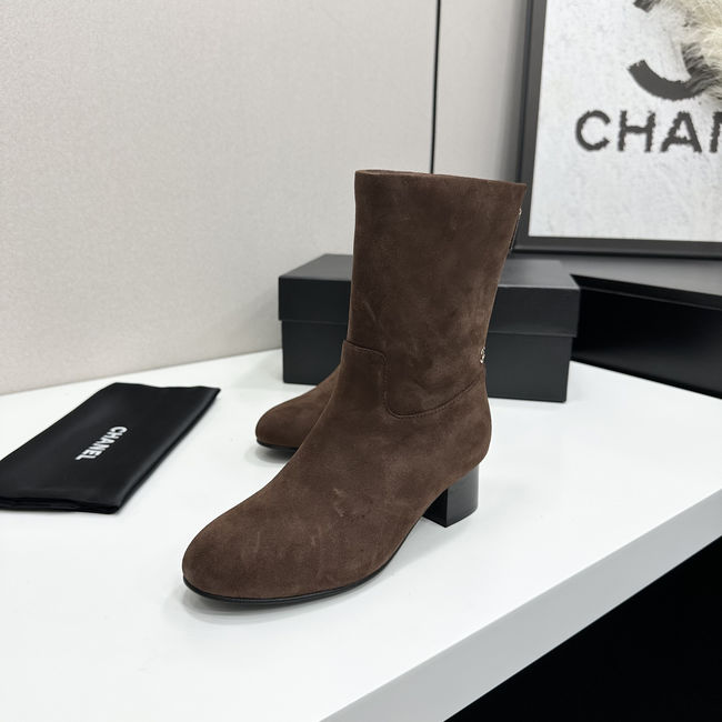 Chanel Mid-Calf Boots Suede 95410-1