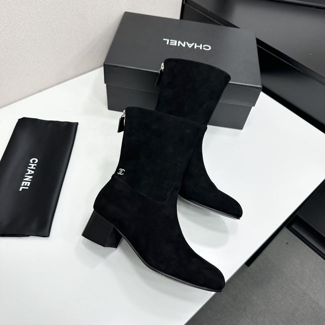 Chanel Mid-Calf Boots Suede 95410-2