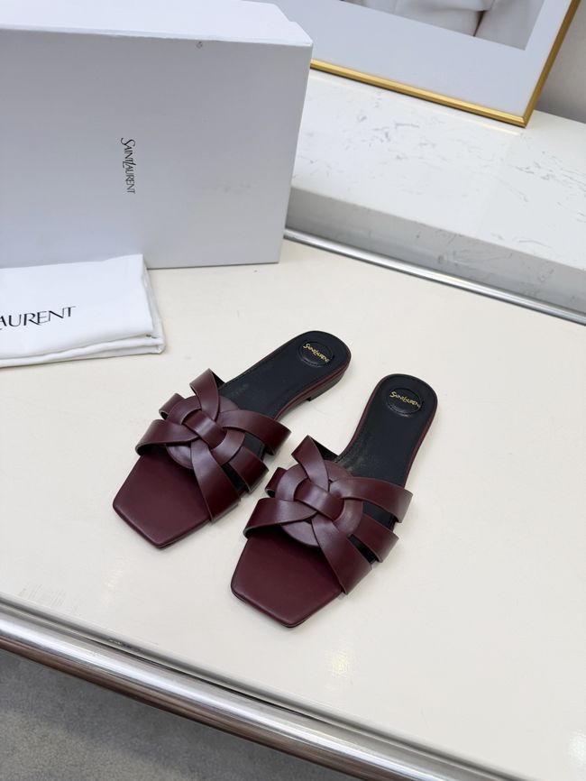 Saint Laurent tribute SANDALS in smooth leather 875936-2