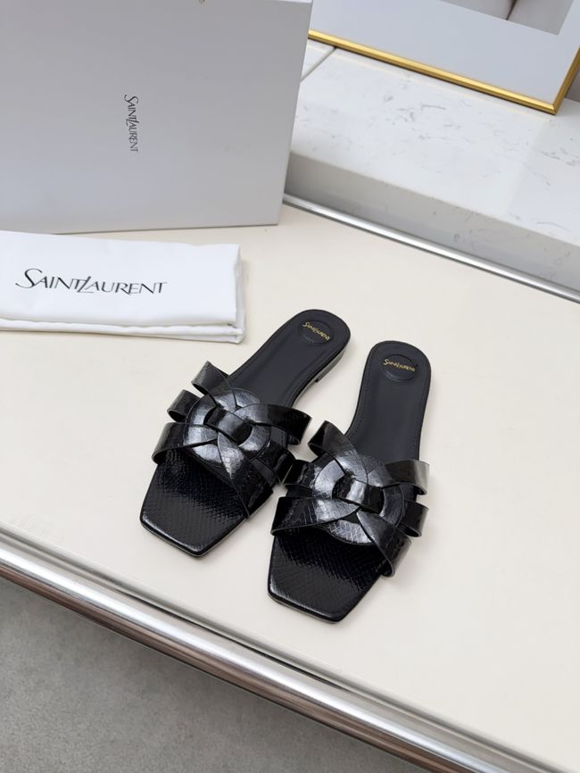Saint Laurent tribute SANDALS in smooth leather 875936-5